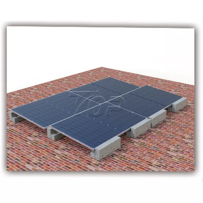 Ballast Flat Roof Solar Mounting System