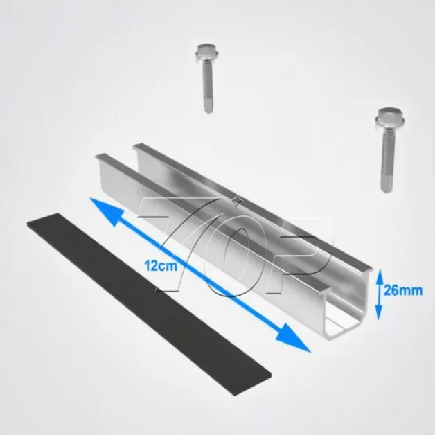 Rail-less Solar Panel Roof Rack Mount